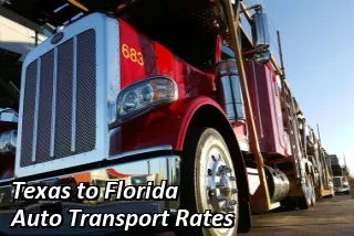 Texas to Florida Auto Transport Rates